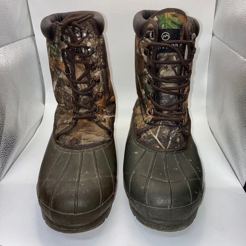 Magellan Outdoors Mens 11 Camo Hunting Boots Rubber Duck Boots 157860 Brown Camo